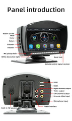 New 4.7-inch HD portable car MP5  Wireless carplay+ Android Auto Driving recorder Car Bluetooth MP5 player B5540 radio