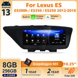 For Lexus ES ES250 ES350 ES300h 2012-2018  Android 13 Car Radio Multimedia Player GPS Navigation Auto CarPlay Video Screen Carputech