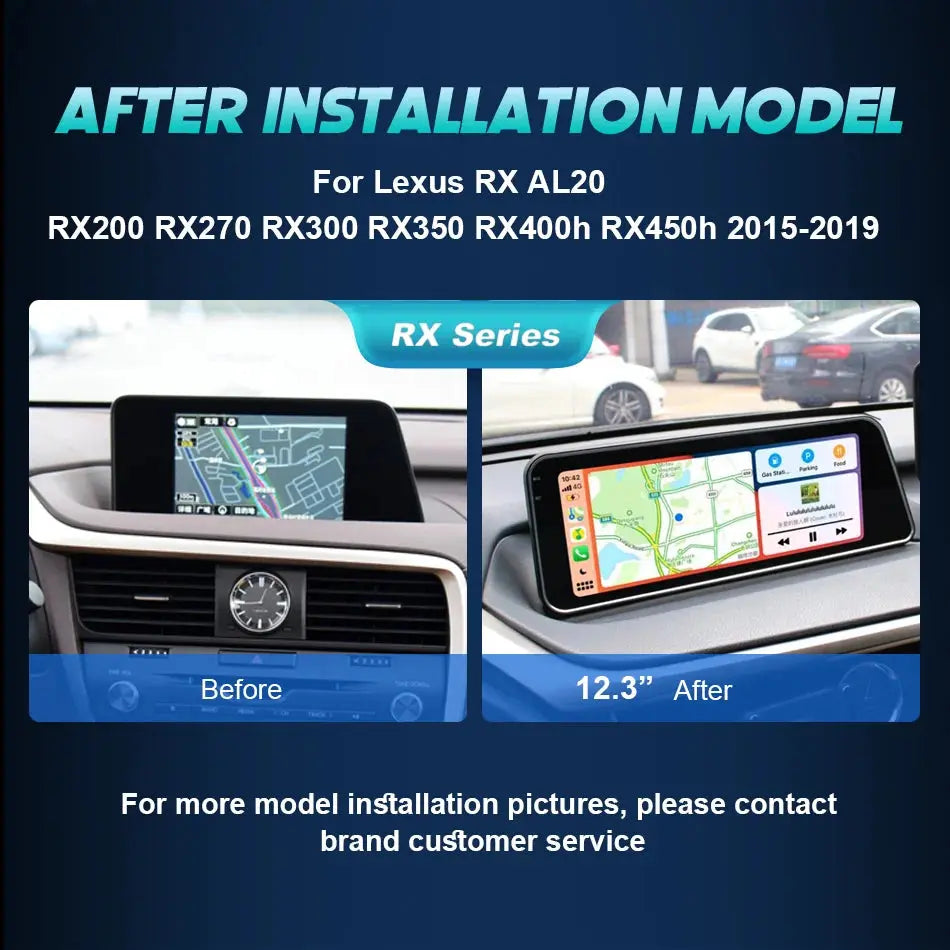 Carputech Car Radio Android Auto CarPlay Multimedia Player For Lexus RX RX200t Rx300 Rx350 Rx450h RX400h Navigation GPS DSP Stereo Carputech