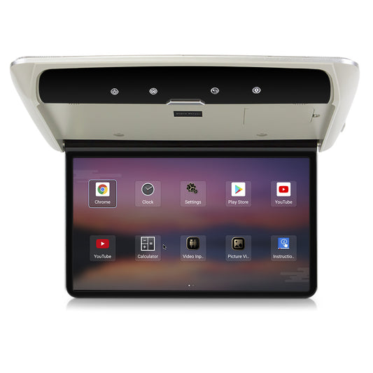 Für TOYOTA Alphard (Serie 20)/Vellfire 2008-2015 13,3 Zoll Android-Autodachmonitor-Deckenbildschirm 4K Flip-Down-Bildschirm Overhead-Multimedia-Videohalterung Display MP5-Player 