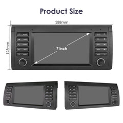 Carputech 1996-2007 BMW X5 E53 5 Series E39 Android 12 Wireless Apple CarPlay & Android Auto Car Radio with 8-core Processor & 7 Inch IPS Touch Screen