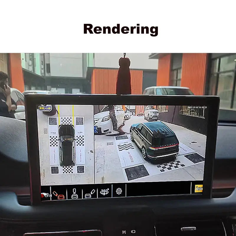 Panoramic Surround View Right+Left+Front+Rear View Camera System for Android Auto Radio Night Vision Car 1080P AHD 360 Camera Carputech