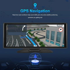 Carputech 10.26inch Car DVR For Android 13 4+64G Carplay Monitor Android Auto Dash Cam WIFI GPS Navigation Dashboard Recorder