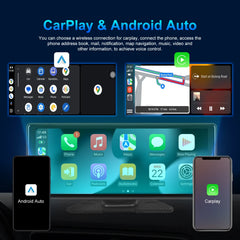 Carputech 10.26inch Car DVR For Android 13 4+64G Carplay Monitor Android Auto Dash Cam WIFI GPS Navigation Dashboard Recorder