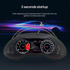 Tableau de bord numérique LCD 12,3 pouces pour Audi A4 S4 RS4 A5 Q5 S5 RS5 2008-2021, panneau de voiture, compteur de vitesse, cockpit virtuel 