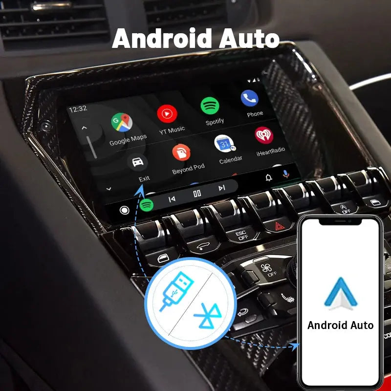 Lamborghini Huracan Aventador With Mmi3g Retrofit Wireless Apple Carplay & Wireless Android Auto Carputech