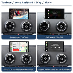 Wireless CarPlay Android Auto Interface for Audi Q2 2008-2022, with AirPlay Mirror Link Car Play Functions