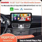 For Mercedes Benz E Class W212 2009-2016 NTG4.0/4.5/5.0 Linux Car Radio Multimedia Touch Screen Head Unit Wireless Apple CarPlay Android Auto Carputech