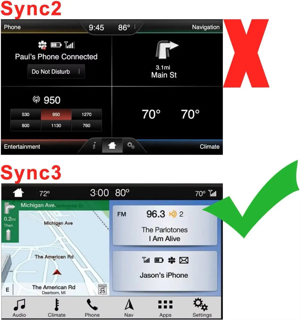 SYNC 2 to SYNC 3 Upgrade Interface Module 8-Inch Capacitive Touch ...