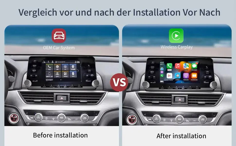 Carplay Wireless Android Auto Module for Honda Accord 2018-2022 10th Generation Mirror Link Navigation Camera Video USB Carputech