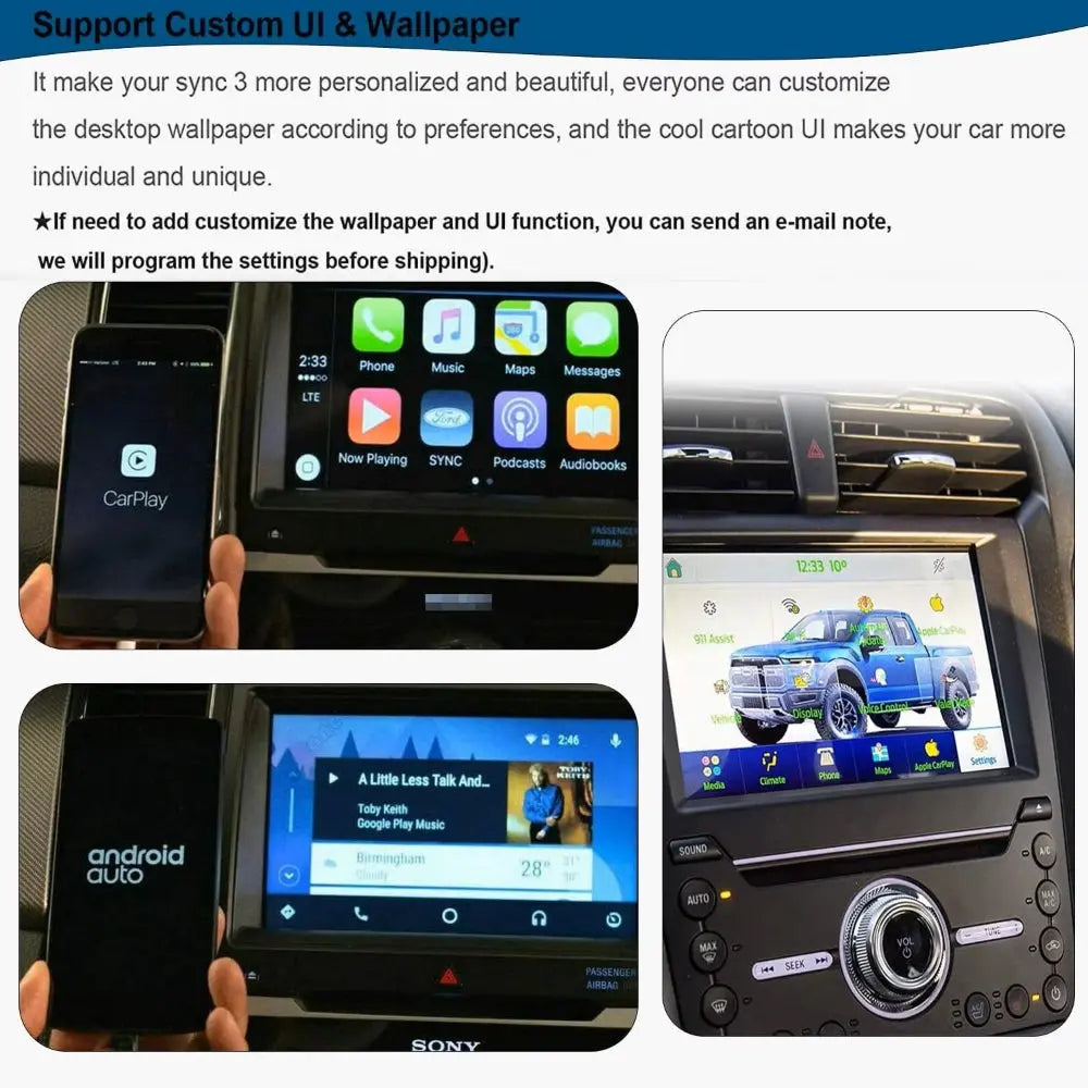 SYNC 2 to SYNC 3 Upgrade Interface Module 8-Inch Capacitive Touch ...