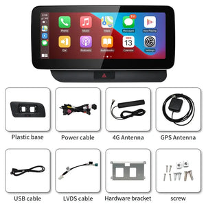 Snapdragon665 Android13 Wireless Carplay Android AUTO For AUDI Q5 2009-2017 Car Radio Players GPS Navigation Bluetooth Carputech