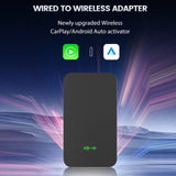 Carputech 5.0 2 in 1 adapter- Upgrade Your Car Wired Carplay Android Auto to Wireless CarPlay and Android Auto