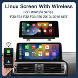 Wireless Apple Carplay Android Auto 10.25 inch Linux Car Radio For BMW 3 series 4 series F30/F31/F32/F33/F34/F36 2012-2016 NBT System Carputech