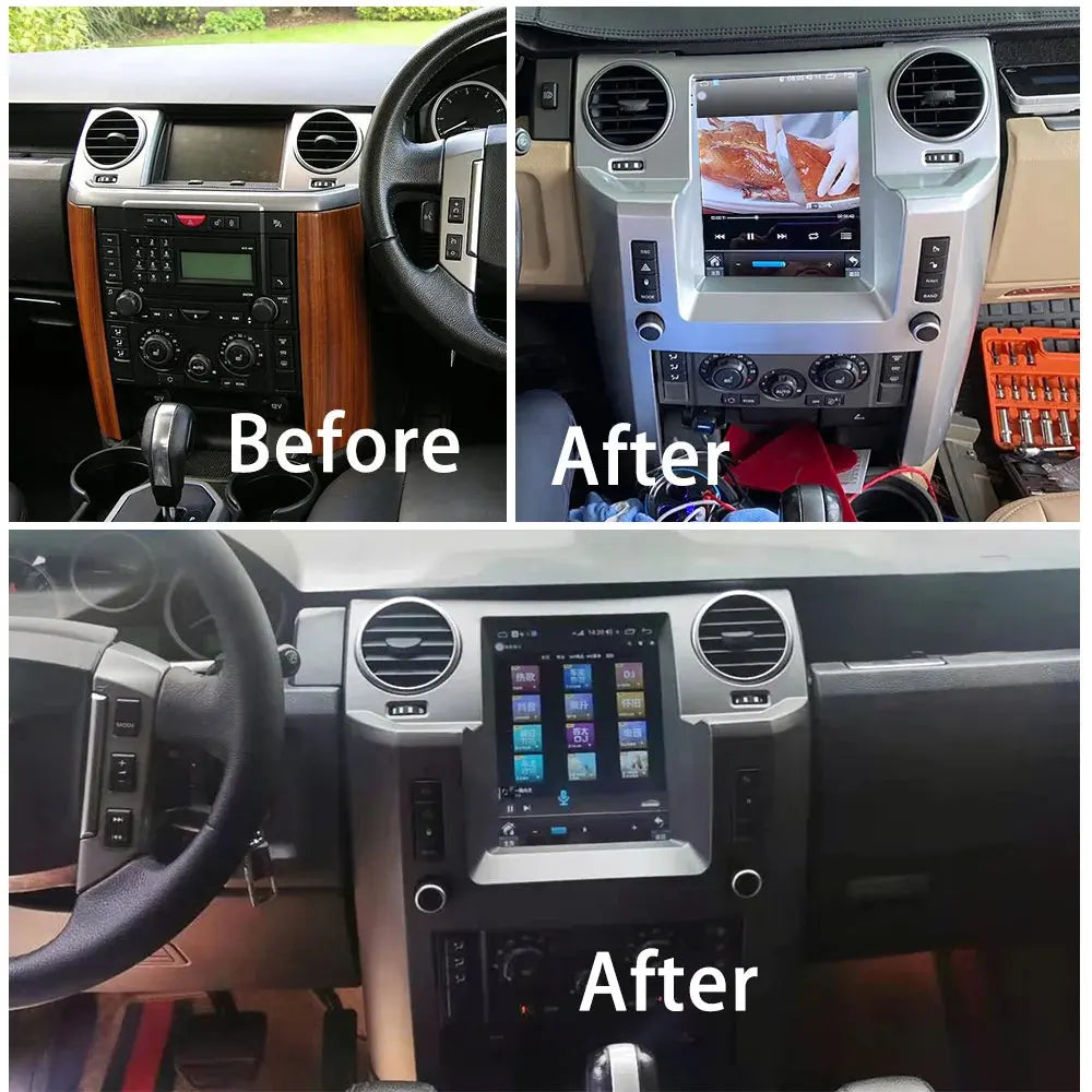 Carputech Land Rover Discovery 3 LR3 L319 2004~2009 Car Multimedia Player Stereo GPS Radio NAVI Navigation Android Screen System Tesla-style screen Carputech