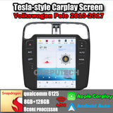 10.4" For Volkswagen Polo 2011-2017 Car Radio Headunit Stereo Carplay Upgrade Tesla Style Screen Android Auto GPS Navigation Multimedia Player Carputech