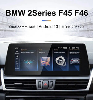 For BMW 2 Series F45 F46 NBT EVO ID6 ID8 Qualcomm Snapdragon665 Android 13 Wireless CarPlay AUTO Car Multimedia Players GPS Navi 10.25inch HD Touch screen Carputech