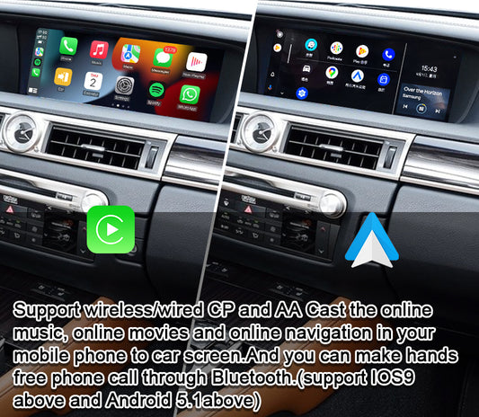 Carputech Carplay Android Auto Interface box for Lexus GS GS200t GS300 GS350 2013-2020 IS RX RC with GPS Navigation , Mirror Link,Carplay Module