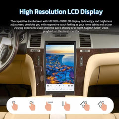 Autoradio 13,6" Qualcomm pour Cadillac Escalade 2006-2015, stéréo, Carplay, mise à niveau, écran de style Tesla, Android Auto, navigation GPS, lecteur multimédia