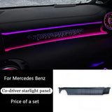 64 Colors Ambient Lighting For Mercedes Benz A-class W177 / CLA W118 / B-class W247 2019-2025 LED Car Neon Lamp Automotive Interior Decoration Carputech