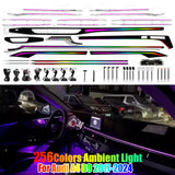 256 Colors Symphony Led Car Interior Ambient Lighting Decoration for Audi A4 B9 2017-2024 Carputech