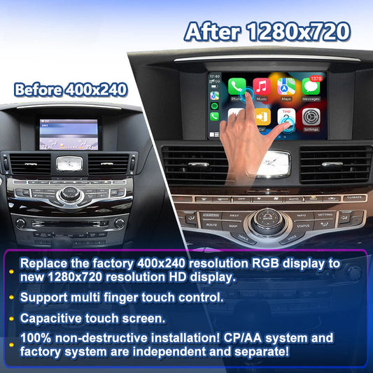 Replacement HD Touch Screen For Infiniti /Nissan 2007-2019