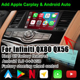 Apple Carplay Android Auto Upgrade Module box for Infiniti Q50 QX50 QX60 QX80 2012-2024 with GPS navigation Carputech