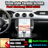 14.4" Qualcomm For Ford Mustang 2015-2023 Car Radio Stereo Carplay Upgrade Tesla Style Screen Android Auto GPS Navigation Multimedia Player Carputech