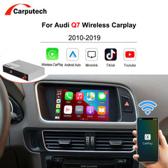 Wireless Android Auto Module Interface for Audi Q7 2010-2022 Support Mirrorlink Airplay Siri Carplay