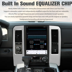12.1" Qualcomm pour Dodge RAM 1500 2500 3500 2008-2012 Autoradio Stéréo Carplay Mise à Niveau Écran Style Tesla Android Auto Navigation GPS Lecteur Multimédia