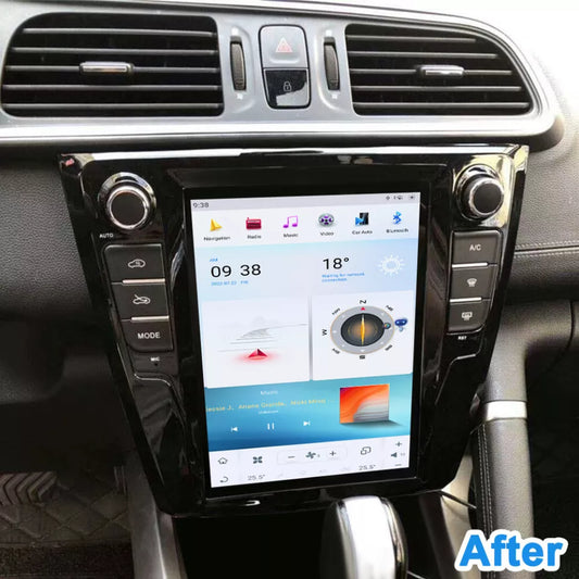 10.4" For Renault Kadjar 2015-2019 Car Radio Headunit Stereo Carplay Upgrade Tesla Style Screen Android Auto GPS Navigation Multimedia Player