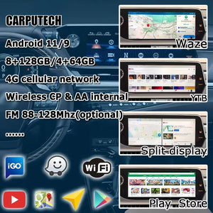 12.3 Inch Android Car Multimedia Auto Play Interface Radio Screen for Lexus ES ES350 ES300h ES250 2018-2023 Carputech