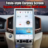 13.6" Qualcomm For Toyota Land Cruiser 2016-2020 Car Radio Stereo Carplay Upgrade Tesla Style Screen Android Auto GPS Navigation Multimedia Player Carputech
