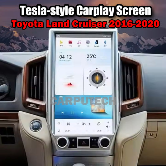 Autoradio 13,6" Qualcomm pour Toyota Land Cruiser 2016-2020, stéréo, Carplay, mise à niveau, écran de style Tesla, Android Auto, navigation GPS, lecteur multimédia