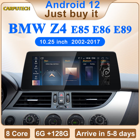 ID8 10,25 Zoll Android 12 Drahtloses CarPlay AUTO Für BMW Z4 E85 E86 E89 CIC NBT Auto Multimedia Video Player GPS Navi Bluetooth 