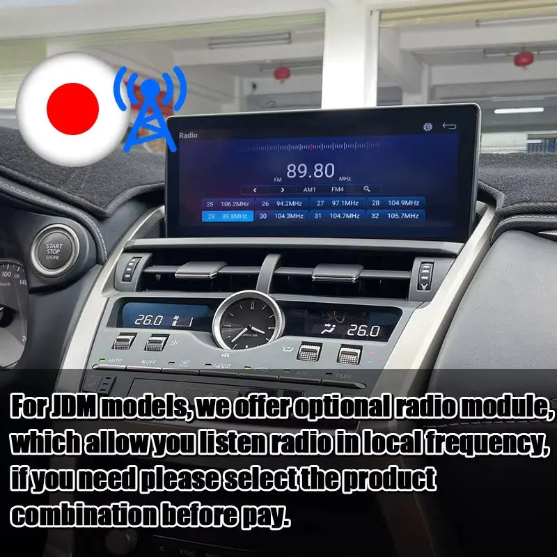 12.3 Inch Android Car Multimedia Auto Play Interface Radio Screen for Lexus ES ES350 ES300h ES250 2018-2023 Carputech