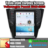 10.4" For VW Volkswagen Passat 2016-2020 Car Radio Headunit Stereo Carplay Upgrade Tesla Style Screen Android Auto GPS Navigation Multimedia Player Carputech