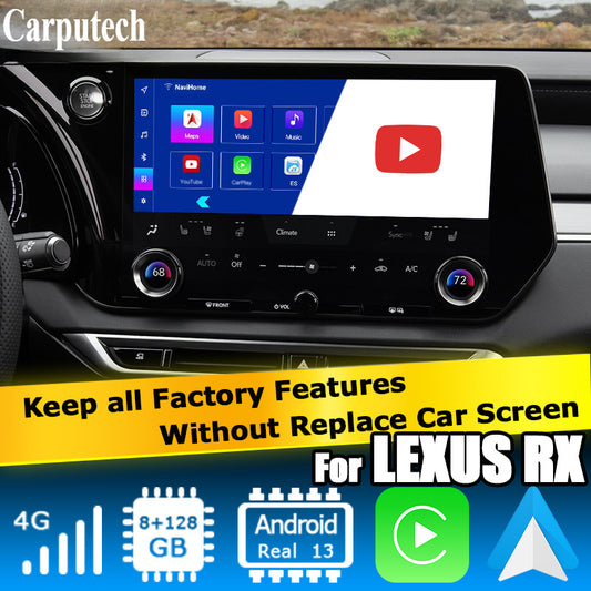 Lexus RX Android13 base Navigation Video Interface box Apple CarPlay & Android Auto Upgrade Module