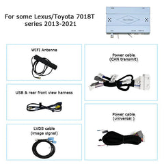 Boîtier d'interface sans fil Carplay et Android Auto pour Lexus LX570 2012-2021 avec module de mise à niveau Carplay avec lien miroir téléphonique 