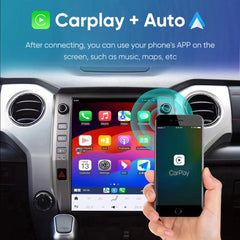 Autoradio 12,1" Qualcomm pour Toyota Tundra 2014-2019, stéréo, Carplay, mise à niveau, écran de style Tesla, Android Auto, navigation GPS, lecteur multimédia