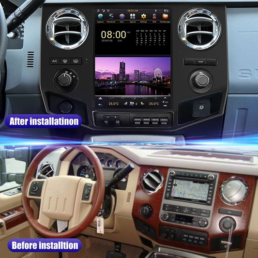 Tesla Style ANDROID PX6 12.1 Inch Car Radio GPS Navigation ANDROID Head Unit for Ford F250 F350 F450 F650 SUPER DUTY 2009+CAR MULT