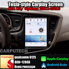 Autoradio 12,1" pour KIA K5/Optima 2011-2015, stéréo, Carplay, mise à niveau, écran de style Tesla, Android Auto, navigation GPS, lecteur multimédia