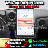 14.4" Qualcomm For Nissan GTR 2008-2020 Car Radio Stereo Carplay Upgrade Tesla Style Screen Android Auto GPS Navigation Multimedia Player Carputech