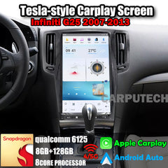 Autoradio 13,6" Qualcomm pour Infiniti G25 2007-2013, mise à niveau Carplay, écran de style Tesla, Android Auto, navigation GPS, lecteur multimédia 