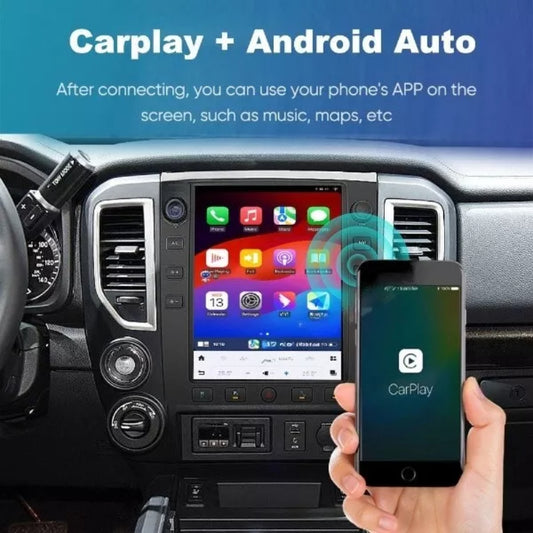 12.1" Qualcomm pour Nissan Titan 2016-2020 autoradio stéréo Carplay mise à niveau écran de style Tesla Android Auto GPS Navigation lecteur multimédia