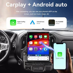 15,6 Zoll Qualcomm für Chevrolet Silverado/GMC Sierra 2019–2023 Autoradio Stereo Carplay Upgrade Tesla Style Bildschirm Android Auto GPS Navigation Multimedia Player