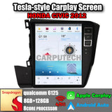 12.1" For HONDA CIVIC 2012 Car Radio Headunit Stereo Carplay Upgrade Tesla Style Screen Android Auto GPS Navigation Multimedia Player Carputech