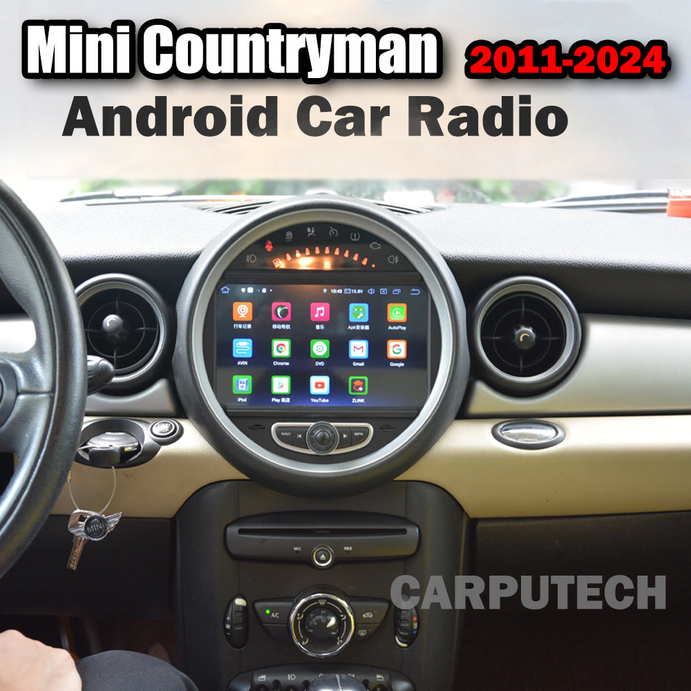 8" für Mini Countryman 2011-2024 Autoradio Stereo Carplay Upgrade-Bildschirm Android Auto GPS Navigation Multimedia Player