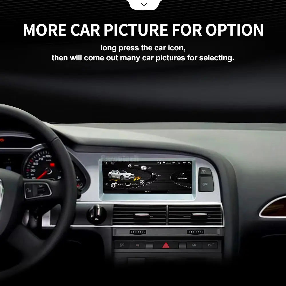 For Audi A6 C6 Q7 Android System Car Carplay Radio OEM Style WIFI SIM AHD 1080P GPS Navi Multimedia Player Touch Screen - Carputech