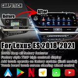 12.3 Inch Android Car Multimedia Auto Play Interface Radio Screen for Lexus ES ES350 ES300h ES250 2018-2023 Carputech